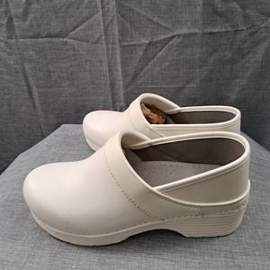 Dansko Professional Clogs White Sz 40 Women Leather US 9.5 to 10